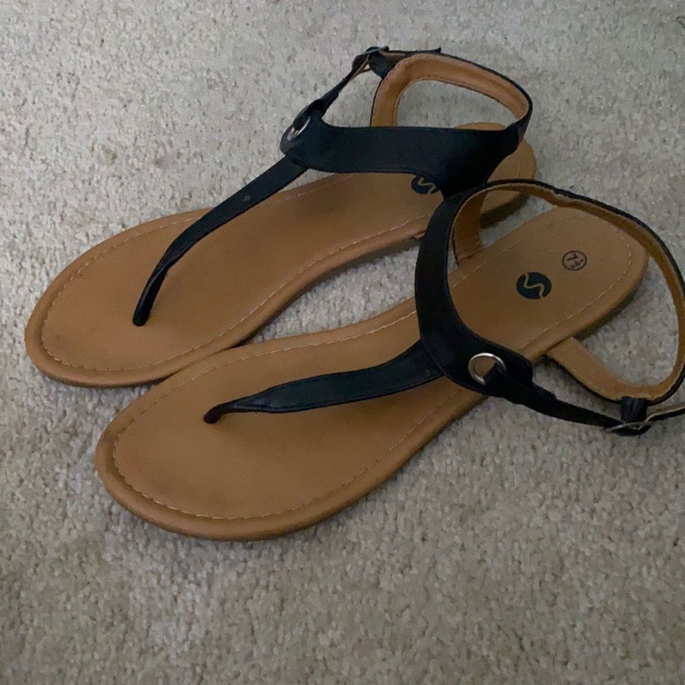 Black Gladiator Sandals